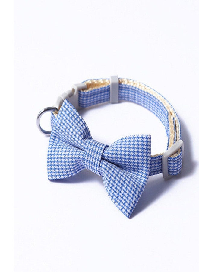 KittuPet Plaid Print Pet Puppy Dogs Adjustable Bow Tie Collar Necktie Bowknot Checkered Bowtie Holiday Wedding Decoration Accessories - Image 1